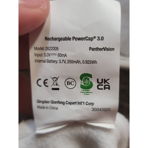 Mossy Oak Camo Beanie with Built-in LED Light Rechargeable PowerCap 3.0 - Picture 5 of 6